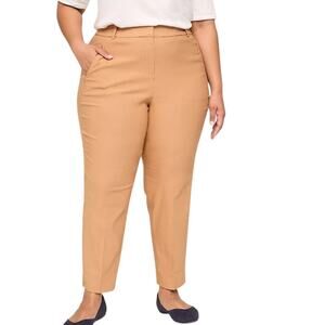 Lane Bryant Four Season Slim Ankle Size 24 Mid Rise Camel Pant